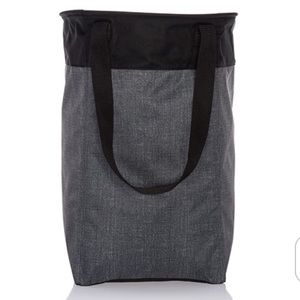 NWT THIRTY ONE STAND TALL BIN LAUNDRY BASKET HAMPER CHARCOAL CROSSHATCH